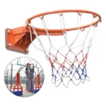 Pessica Outdoor Spring Basketball Ring, Outdoor Wall-Mounted Basketball Hoop, Double Spring-1 Pair