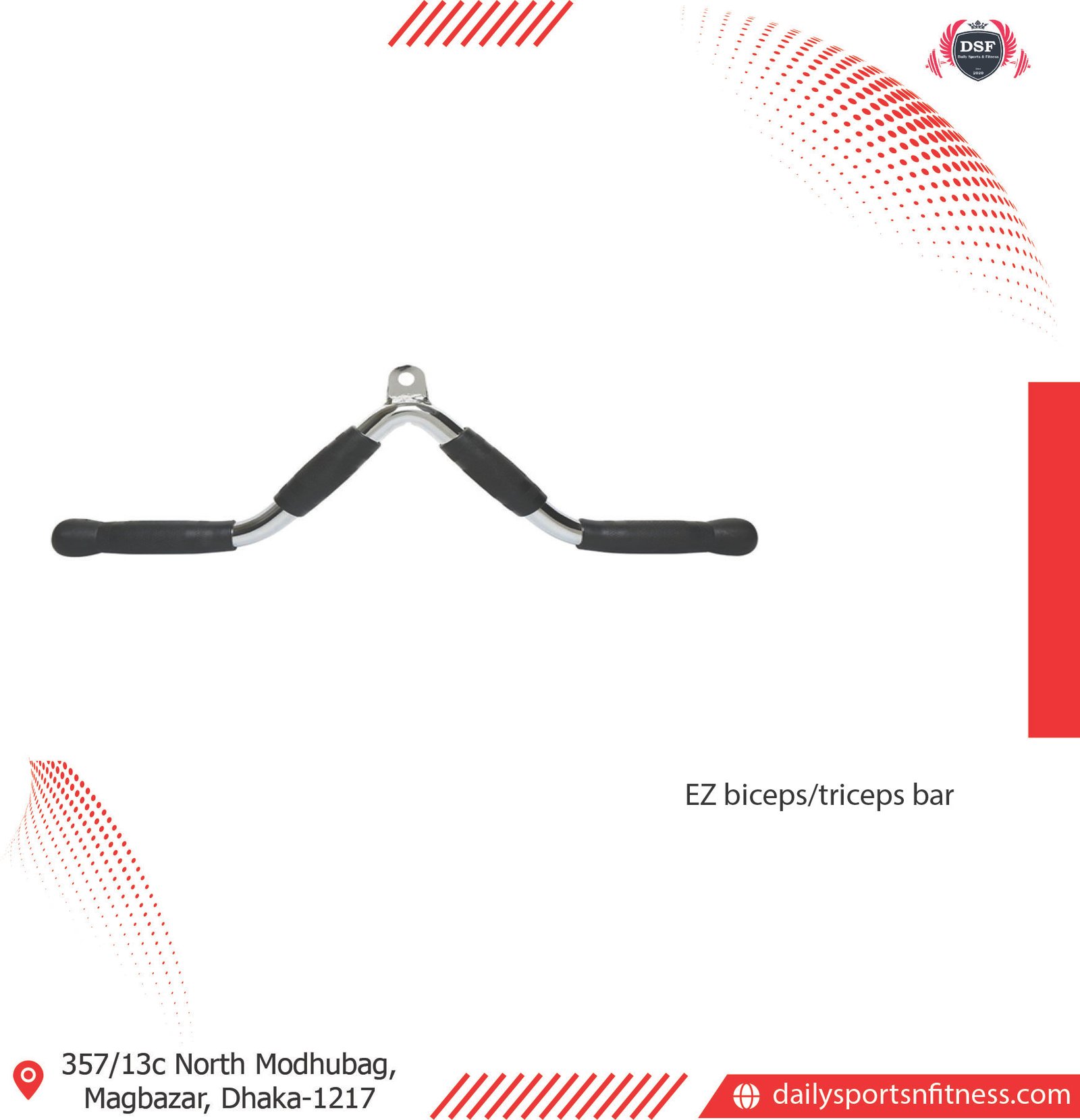 EZ bicepstriceps bar22 EZ Tricep Bar - Image 1