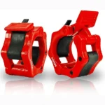 1 Pair Barbell Clamps Olympic Weight Bar Plate Locks Collar Clips Quick Release for Workout Weightlifting Fitness Training