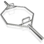 Olympic Hex Bar, Folding Trap Bar 56″ Chrome Finish Hex Weight Lifting Bar Deadlift Bar with Two-Handle, for Squats, Deadlifts, Shrugs Power Pulls, 800Lbs Weight Capacity