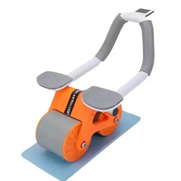 Rebound-Abdominal-Roller-Exercise-wheel Automatic Rebound Ab Roller Wheel with Elbow Support, Timer and Dual-Wheel Design. - Image 1