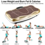 TODO VIBRATION PLATFORM POWER PLATE WHOLEBODYVIBRATING MASSAGER- BLUETOOTH MUSIC/USB CONNECTION/ADJ