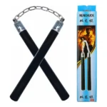 Nunchucks, Safe Solid Rubber Training Nunchucks/Nunchakus with Steel Chain for Beginners, Adults and Professional Perform, Practice, Exercise