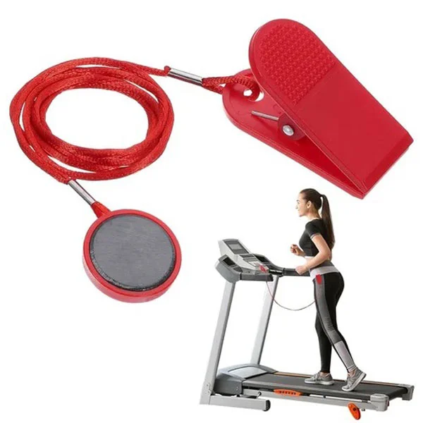 Safety-Key Treadmill Safety Magnet Key with Clip Safety Key for Treadmill Treadmill Key Red - Image 1